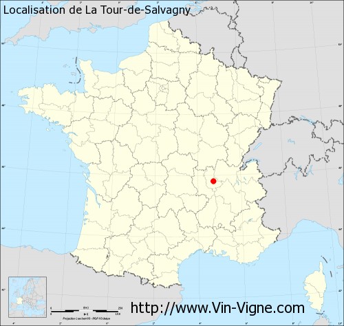 Carte de La Tour-de-Salvagny